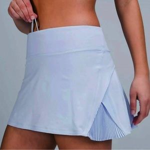 Lululemon Play Off The Pleats Skirt — Light Blue/Periwinkle